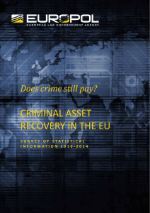 criminal asset recovery in the eu - Europol