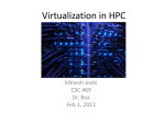 Virtualization in HPC