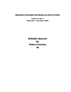 Suitable Species for Urban Forestry 3b