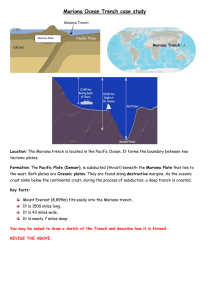 Mariana Ocean Trench case study