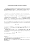 Nonsubmersion examples for compact manifolds