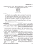 comparison of inter premolar, molar widths and arch depth among