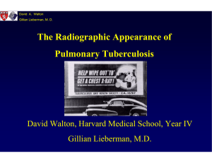 The Radiographic Appearance of Pulmonary Tuberculosis