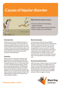 Causes of bipolar disorder