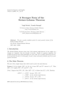 A Stronger Form of the Steiner-Lehmus Theorem - Heldermann