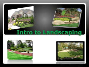 Intro to Landscaping