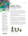 Peakflow® Threat Management System