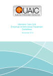 Intensive Care Unit Empirical Antimicrobial Treatment Guidelines
