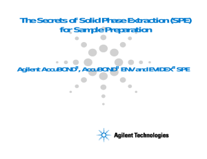 The Secrets of Solid Phase Extraction (SPE) for Sample