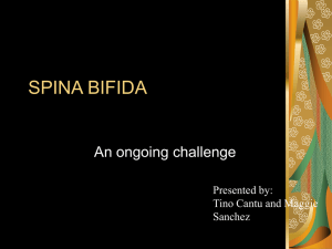 SPINA BIFIDA