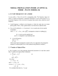 CUT OFF FREQUENCY FOR DIFFERENT MODES