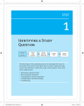 Identifying a Study Question