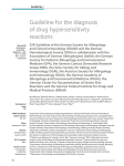 Guideline for the diagnosis of drug hypersensitivity reactions