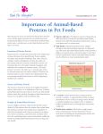 Importance of Animal-Based Proteins in Pet Foods