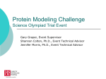 Protein Modeling Challenge Science Olympiad Trial Event