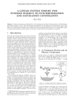 a linear system theory for systems subject to synchronization