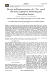 Design and Implementation of a GSM based Electronic Appliances