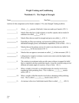 Weight Training and Conditioning