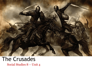 The Crusades - TeacherV.net