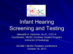 Infant Hearing Testing - Alexander Graham Bell Association