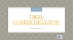 oral communication