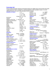 Formulae list - schoolphysics