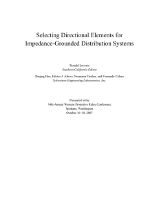 Selecting Directional Elements for Impedance-Grounded