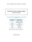 Four Slice CT Scanner Comparison Report