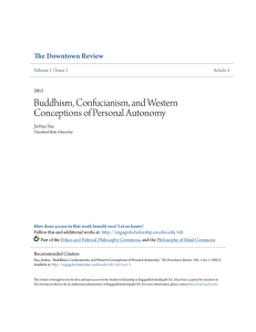 Buddhism, Confucianism, and Western Conceptions of Personal