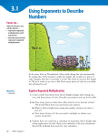3.1 Using Exponents to Describe Numbers