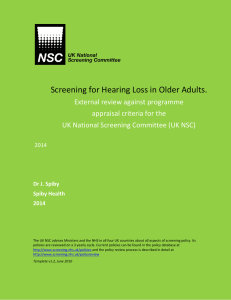 Screening for Hearing Loss in Older Adults.