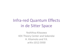 Infra-red Quantum Effects in de Sitter Space