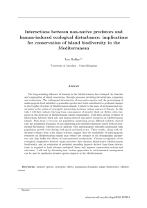 Interactions between non-native predators and human