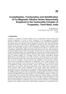 20 Crystallization, Fractionation and Solidification of Co