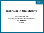 Delirium in the Elderly
