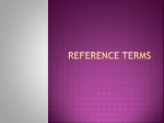 Reference Terms