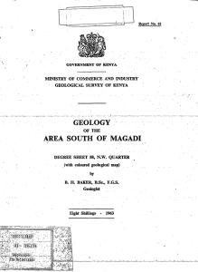 geology area south of magadi