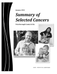 Summary of Selected Cancers - Peterborough Public Health