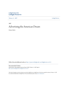 Advertising the American Dream - Lehigh Preserve