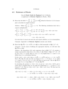 4.3 Existence of Roots