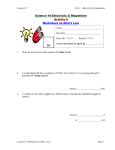 Worksheet on Ohms Law