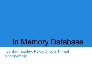 In Memory Database