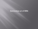 Instruction set of 8086