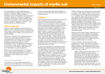 Environmental impacts of myrtle rust