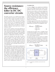 Source resistance: the efficiency killer in DC-DC