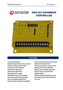 DKG-253 GOVERNOR CONTROLLER