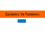 Epidemic Vs Pandemic - Ms. Keener