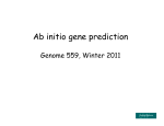 Ab initio gene prediction