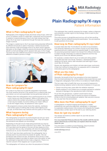 Plain Radiography/X-rays