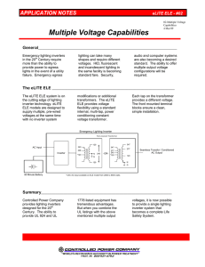 Multiple Voltage Capabilities